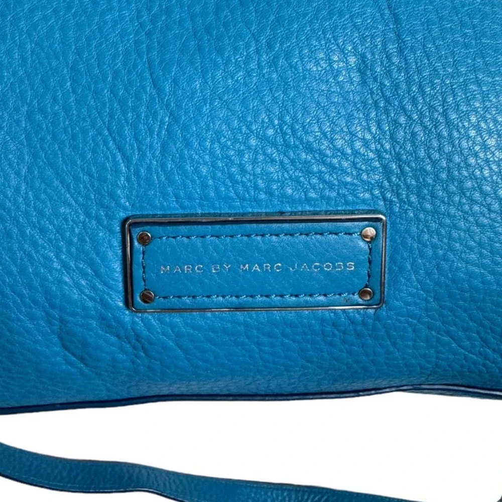 Marc by Marc Jacobs Aquamarine Bentley Winged Shoulder Bag Pebbled Leather - Picture 4 of 12